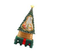 Decorazione natalizia alimentata a batteria per desktop palle di neve ornamento suona canzoni con movimento dinamico decorazione natalizia che si illumina
