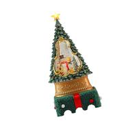 Decorazione natalizia alimentata a batteria per desktop palle di neve ornamento suona canzoni con movimento dinamico decorazione natalizia che si illumina