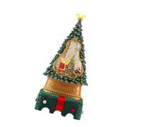 Decorazione natalizia alimentata a batteria per desktop palle di neve ornamento suona canzoni con movimento dinamico decorazione natalizia che si illumina