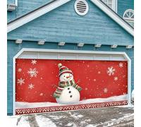 Decorazione natalizia americana per diffondere la gioia natalizia con il nostro splendido striscione per garage. Porta un'atmosfera di festa nella tua casa! (B,400 x 180 cm)