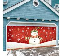 Decorazione natalizia americana per diffondere la gioia natalizia con il nostro splendido striscione per garage. Porta un'atmosfera di festa nella tua casa! (C,400 x 180 cm)
