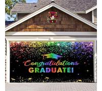 Decorazione natalizia americana, striscione di fine anno, decorazione di laurea, 2025, decorazione 2025, striscione di congratulazioni (A,taglia unica)