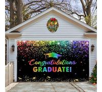 Decorazione natalizia americana, striscione di fine anno, decorazione di laurea, 2025, decorazione di laurea 2025, striscione di congratulazioni, taglia unica