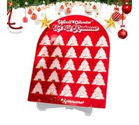 Decorazione natalizia, calendario 'Avvento, 24 giorni, decorazione per il calendario 'Avvento, decorazione da scrivania in acrilico 2D per vacanze, decorazione per la casa