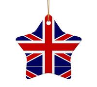 Decorazione natalizia con bandiera inglese, decorazione per albero di Natale, calza della Befana, idea regalo festiva, regalo per amici