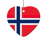 Decorazione natalizia con bandiera norvegese, decorazione per albero di Natale, calza della Befana, idea regalo per gli amici