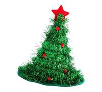 Decorazione natalizia con cappello di Babbo Natale, decorazione stagionale con luci a LED, per riunioni di famiglia, albero di festival