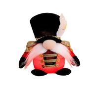 Decorazione Natalizia Con Illuminato - Panno Di Cotone PP 16,5x12x8,5 Cm | Ornamento Di Peluche Soldato LED | Luminosa Bambola Di Natale In Piedi Per Il Tavolo Della Casa Vacanza E L'espos