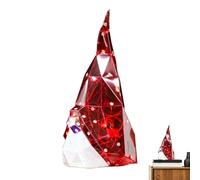 Decorazione natalizia con luce pupazzo di neve, luce notturna pupazzo di neve | Decorazione da tavolo iridescente prismatica,Decorazione natalizia, statua estetica creativa per la scrivania dello