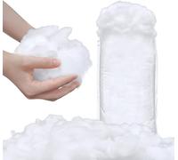 Decorazione natalizia con neve finta, in fibra di cotone, soffice decorazione per interni, resistente alle fiamme, per villaggio invernale, presepe, decorazione natalizia