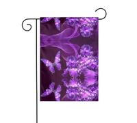 Decorazione natalizia con stampa a farfalla viola, per esterni, resistente allo sbiadimento, decorazione invernale per prato, portico, patio, esterno