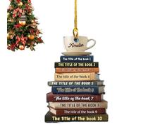 Decorazione Natalizia Da Albero A Forma Di Libro Ciondolo Da Finestra In | Ornamento Per Albero Natalizio Per esposizione su finestra, parete, mensola del , in ca IO