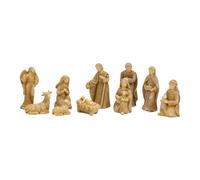 Decorazione natalizia da tavola, set di statuette di Cristo presepe per commemorare la storia del presepe, trasmette benedizioni, una scelta per la decorazione della casa (giallo, 23 5 x 15 5 x 6 cm)