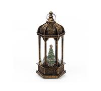 DECORAZIONE NATALIZIA DAM DMBA0126C93 - Bronzo, 14 cm, effetto neve, illuminazione integrata