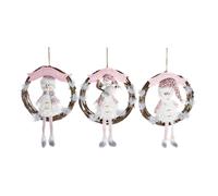 Decorazione Natalizia DKD Home Decor Rattan [37 x 10 x 38 cm] [3 Unità]