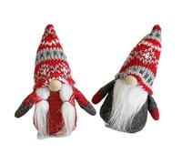Decorazione natalizia fatta a mano Plushie scandinava Mr Mrs Figurine per la casa Ornamenti Bella Santa Nani