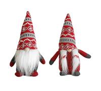 Decorazione natalizia fatta a mano Plushie scandinava Mr Mrs Figurine per la casa Ornamenti Bella Santa Nani