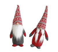 Decorazione natalizia fatta a mano Plushie scandinava Mr Mrs Figurine per la casa Ornamenti Bella Santa Nani