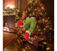 Decorazione Natalizia Gambe Grinch Natale per Albero di Natale 40 cm