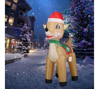 Decorazione natalizia gonfiabile a forma di renna per le vacanze
