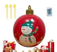Decorazione natalizia gonfiabile per esterni 60 cm - Palla di Natale con luci per esterni - con telecomando 16 colori per piscina ingresso prato