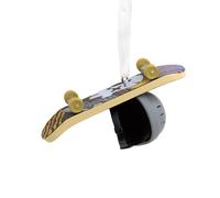 Decorazione natalizia Hallmark a forma di skateboard e casco