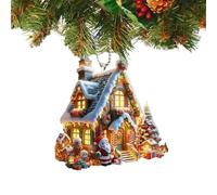 Decorazione Natalizia in Acrilico per Albero di Natale, Ciondolo in Acrilico per Albero di Natale, Ciondolo Creativo per Albero di Natale, in Acrilico, Decorazione per la casa, per Porta e