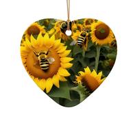 Decorazione natalizia in ceramica con api girasole per la casa, regali, albero di Natale in fattoria Haning