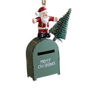 Decorazione natalizia in ferro per cassetta delle lettere a Babbo Natale, da appendere, decorazione creativa per albero di Natale, decorazione per le feste