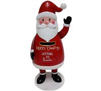 Decorazione Natalizia in Latta Rosso cassetta postale Babbo Natale porta lettere