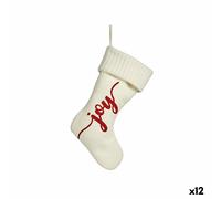 E_0002_S3627106 Krist+ Decorazione Natalizia Joy Calza di Natale Bianco Stoffa 2
