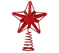 Decorazione Natalizia Per Albero 13Cm Stella Glitter - Scegli Colore