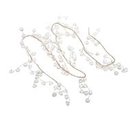 Decorazione Natalizia per Albero Perle Acriliche Trasparenti Scintillanti | Riutilizzabile e Leggera, Filo Metallico Chiaro, per Rami, Centrotavola, Stufa e Scenografie Invernali