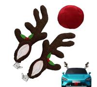 Decorazione natalizia per auto - di renna che si accende con il naso,per auto - per camion veicoli SUV esterni finestra tetto Natale