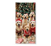 Decorazione natalizia per cani, decorazione per interni ed esterni, 91 x 182 cm