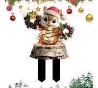 Decorazione natalizia per giardino di Natale per esterni con consigli | Marche da giardino resistenti alle intemperie per prato, sentieri e decorazioni per accenti