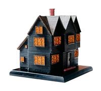 Decorazione natalizia per la casa delle streghe, in resina, con decorazione per le vacanze