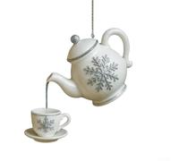 Decorazione natalizia per tazza da tè, 12 cm, con bacche di agrifoglio (B)