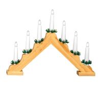 Decorazione Natalizia Premier 40Cm In Legno Con Batteria LED 7 Luci Candlebridge