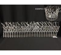 DECORAZIONE NATALIZIA RECINTO RAMI INNEVATI FLESSIBILE 70CM PRESEPE ADOBBO LEGN