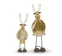 Decorazione natalizia renne in metallo Nuvole di Stoffa Idea Regalo Casa 5757
