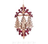 Decorazione Natalizia 'Rollspan' Da Appendere Tasso/Papà Natale 11cmx15cmx11