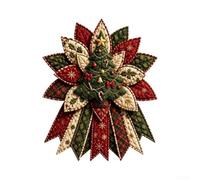 Decorazione natalizia trapuntata da appendere alla porta, motivo patchwork | Decorazione per porta d'ingresso e casa, 60 x 60 cm, motivo: personaggi