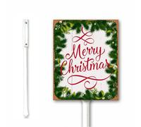 Decorazione natalizia vintage Happy Birthday Gesù Reiligious Outdoor Prato Cartello 18x22 CM Alluminio Yard Decor Decorazioni Stagionali Regali Cristiani Antiruggine