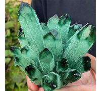 Decorazione Naturale Verde Trasparente di Pietra smagnetizzazione Purificazione della Pietra Energia Decorazione della Pietra Decorazione Domestica (Size : 550-600g) LIUZIIHAYIN (Size : 350-400g)