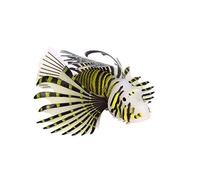 Decorazione ornamentale galleggiante per acquario, a forma di pesce leone, artificiale incandescente