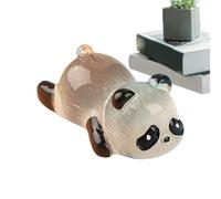Decorazione paesaggistica in miniatura con simpatici animali, minuscoli panda in resina glitterata, statuette animali che si illuminano al buio | Figure Pandora in resina, panda per giardino delle