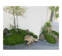 Decorazione paesaggistica realistica con erba sintetica per migliorare l'aspetto estetico del tuo giardino (100 g verde chiaro)