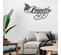 Decorazione Parete Metallo Distintivo Famiglia è Tutto per Interior Styling