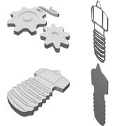Decorazione Parete per Ugello E3D V6 Stampante 3D Quadro Arte Stampato